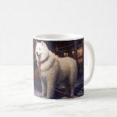 Mug Période de fêtes de Noël Samoyède (Devant droit)