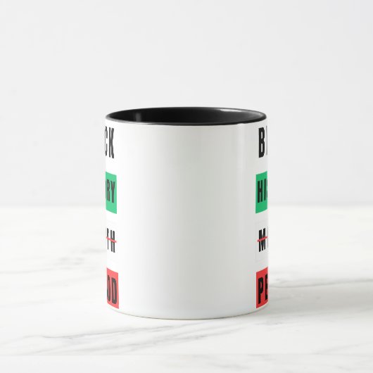 Mug Période du mois de l'histoire des Noirs (Centre)