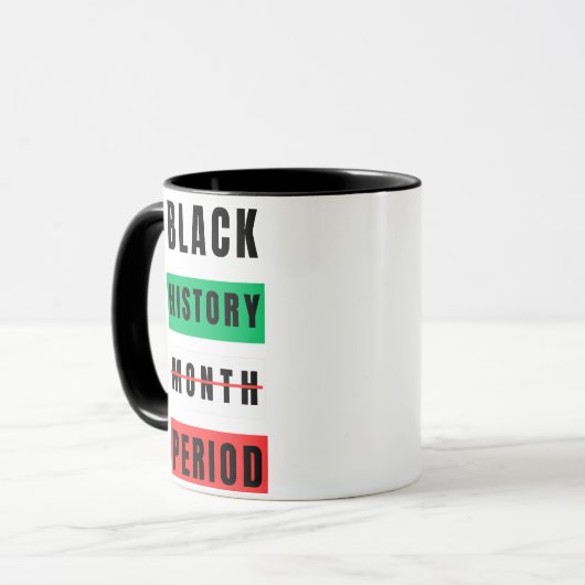 Mug Période du mois de l'histoire des Noirs (Devant gauche)