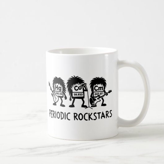 Mug Periodic Rockstars Chemistry Humor (Droite)