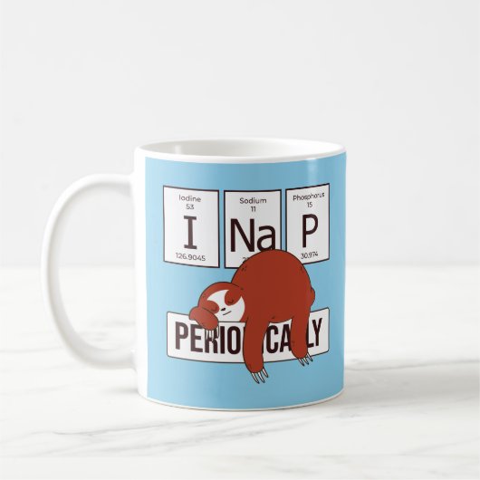 MUG PERIODIQUE TABLE SLOTH I NAP PÉRIODIQUEMENT (Gauche)
