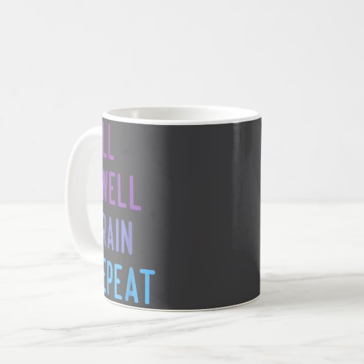 Mug Peritoneal Dialysis Fill Dwell Drain Repeat Funny  (Devant gauche)