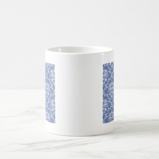 Mug Périwinkle bleu et blanc Damas (Centre)