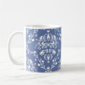 Mug Périwinkle bleu et blanc Damas (Gauche)