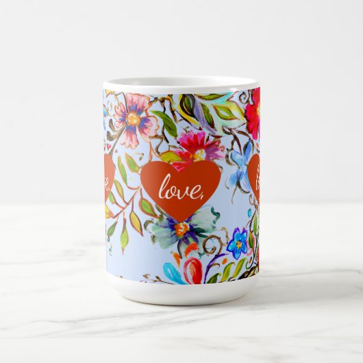 Mug Périwinkle d'amour fleur sauvage (Centre)