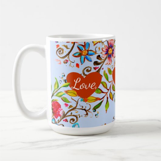 Mug Périwinkle d'amour fleur sauvage (Gauche)