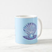 Mug Perle de l'océan (bleu) (Devant droit)