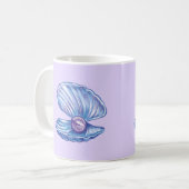 Mug Perle de l'océan (violet) (Devant gauche)