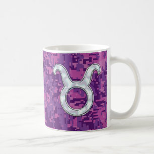 Mug Perle rose Comme Taurus Zodiac Connexion Camo numé