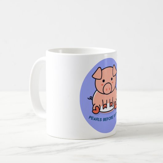 Mug Perles avant le porc (Devant gauche)