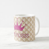 Mug Perles Charming Chic, Tiara, Princesse, Glitterie (Devant droit)