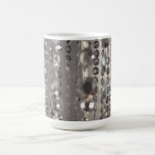 Mug Perles d'argent glam Glittery personnalisées (Centre)