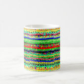 Mug Perles rayées colorées superbes Conception abstrai (Centre)