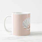 Mug Perles Rose Pêche Blush Coquillage (Gauche)