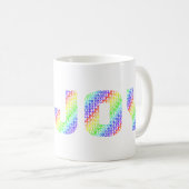 Mug Permettez-vous de PROFITER de couleurs arc-en-ciel (Devant droit)