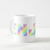 Mug Permettez-vous de PROFITER de couleurs arc-en-ciel (Devant gauche)