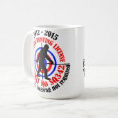 Mug permis de chasse aux squatters (Devant gauche)