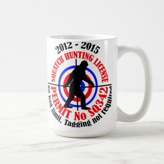 Mug permis de chasse aux squatters (Droite)
