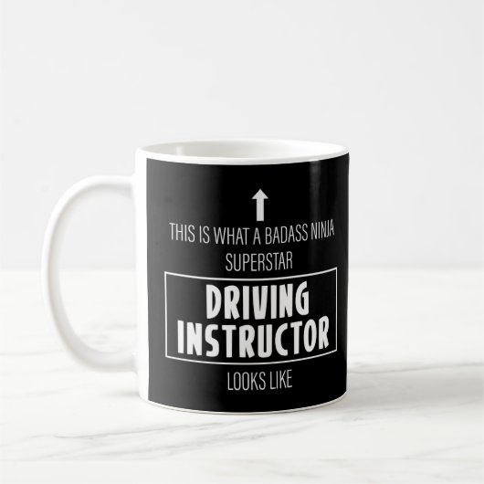 Mug Permis de conduire de l'instructeur de conduite (Gauche)