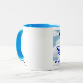 Mug Permis de pilotes. Obtention de vos ailes. (Devant gauche)