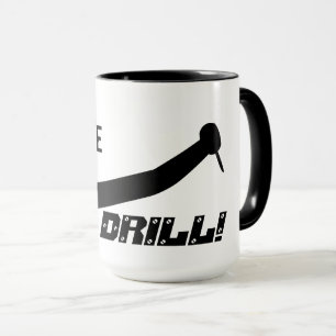 Mug Permis d'exploration Devis de Humour pour dentiste