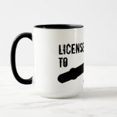 Mug Permis d'exploration Devis d'Humour Dentiste Amusa (Gauche)