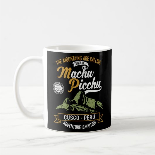 Mug Pérou Cusco Machu Picchu Llama Jersey (Gauche)
