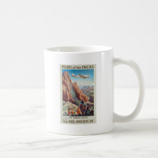 Mug Pérou vintage des Incas via Pan American Travel