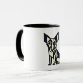 Mug Perro cubista (Devant gauche)