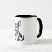 Mug Perro cubista (Devant droit)