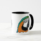 Mug Perroquet (Devant droit)