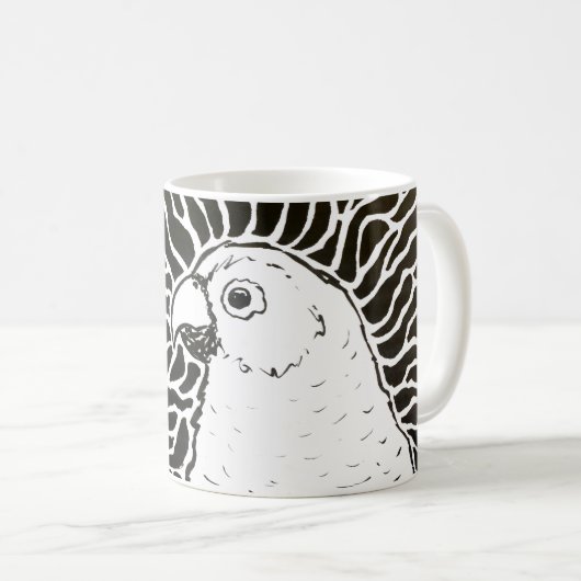 Mug Perroquet (Devant droit)