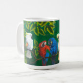 Mug Perroquet Amateurs d'oiseaux Jungle Tropical Thème (Devant gauche)