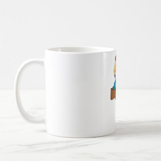 Mug Perroquet Avec Porte-Mousse (Gauche)