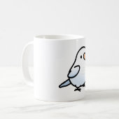 Mug Perroquet blanc-bleu de Chubby (Devant gauche)