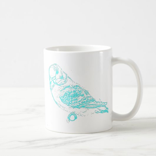 mug perroquet bleu budgie (Droite)