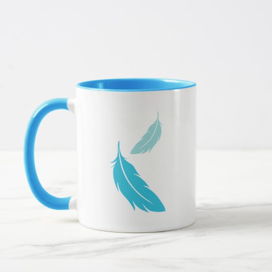 Mug Perroquet bleu de Ringneck d'Indien (Gauche)