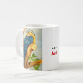 Mug PERROQUET BLEU JPEC, KOI JPEC, art de, Judi (Devant gauche)