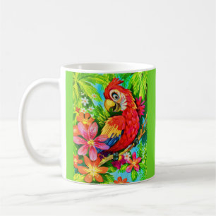 Mug perroquet coloré