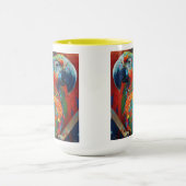 Mug Perroquet coloré Abstrait (Centre)