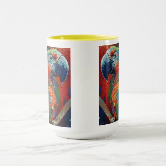 Mug Perroquet coloré Abstrait (Centre)