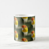 Mug Perroquet de caïque gonflé par blanc mignon (Centre)