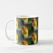 Mug Perroquet de caïque gonflé par blanc mignon (Gauche)