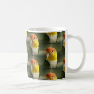 Mug Perroquet de caïque gonflé par blanc mignon