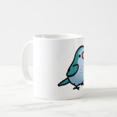 Mug Perroquet de Chubby Blue Quaker (Devant gauche)