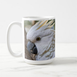 Mug Perroquet de Cockatoo australien blanc,