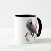 Mug Perroquet de gris africain (Devant droit)