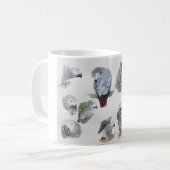 Mug Perroquet de gris africain. Exclusivité conçue par (Devant gauche)
