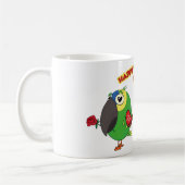 MUG PERROQUET DE LA SAINT-VALENTIN HEUREUX (Gauche)