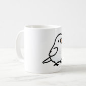 Mug Perroquet de Quaker Blanc Chubby (Devant gauche)